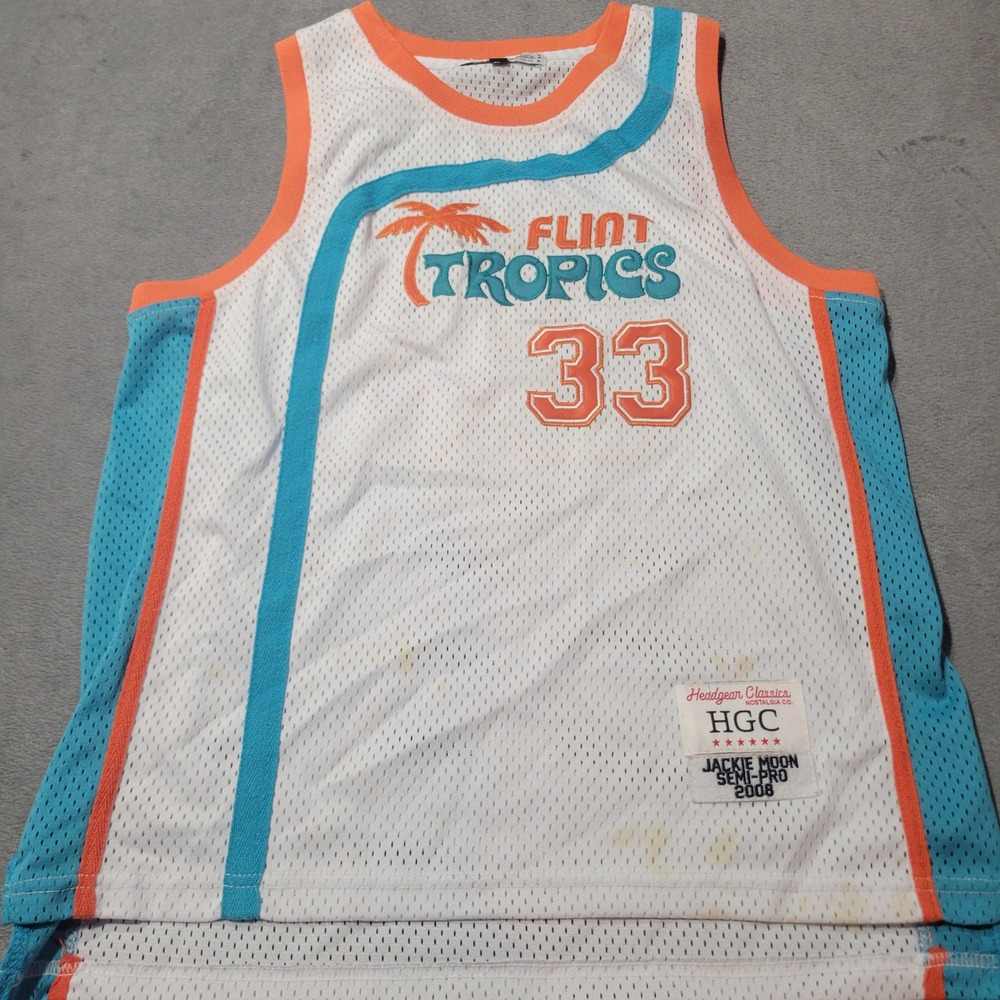 Headgear Classics Jersey‎ Kid White Flint Tropics Jackie Moon Semi-Pro Movie Y2K
